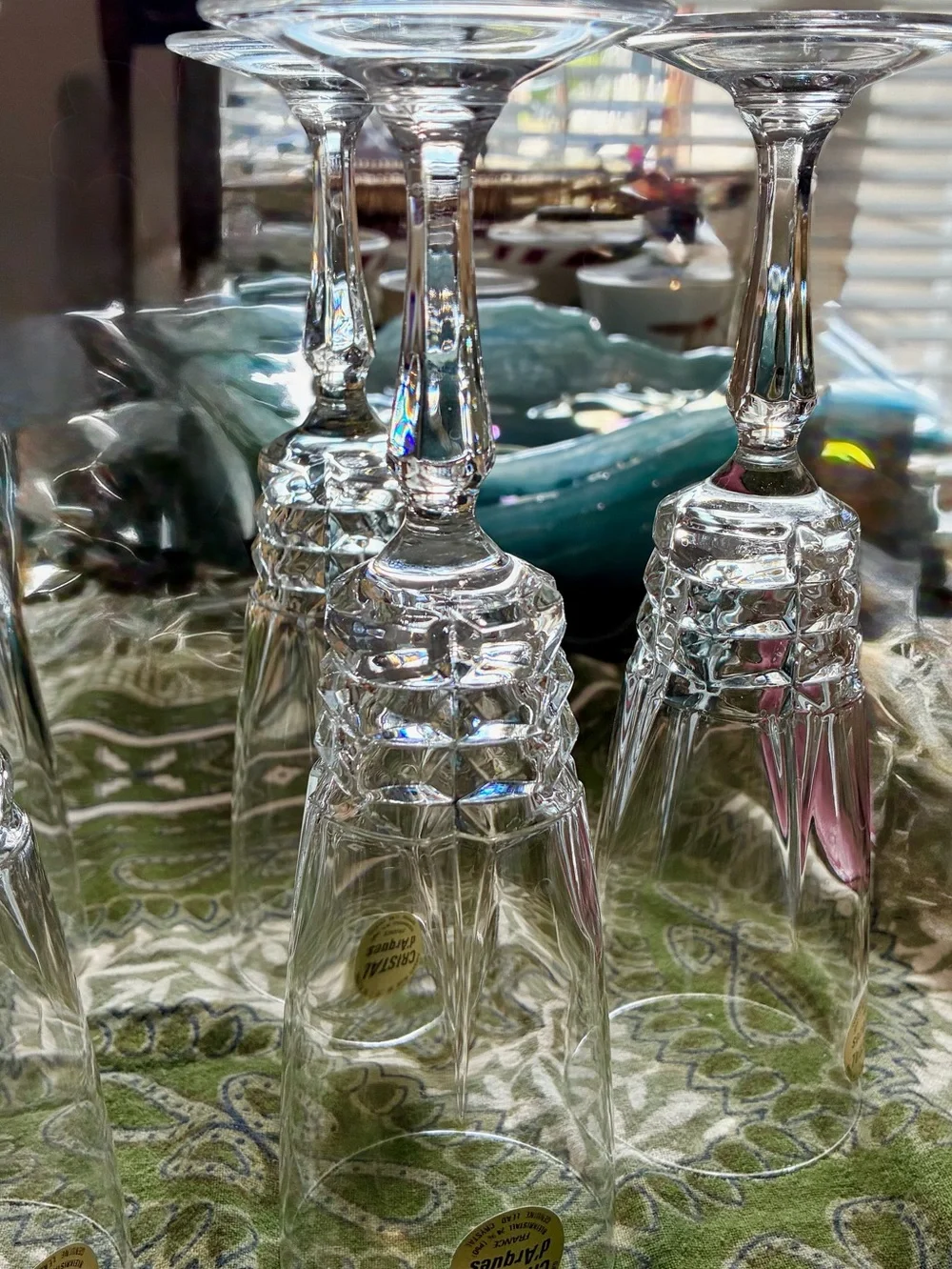 Vintage French Stemware 2 in Box. 3 Boxes. NIB with Tags intact. 6 Total. Lovely